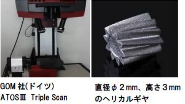 斜め状の歯筋を持つヘリカルギア