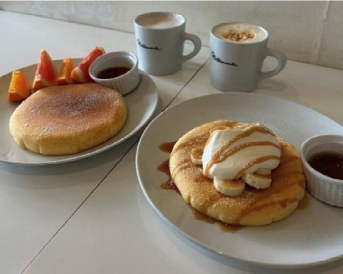 最近行ったカフェで食べたパンケーキ